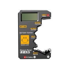 Lightweight Battery Tester Tool For 1.2V 3.7V 9V Cylindrical Button Cell Box