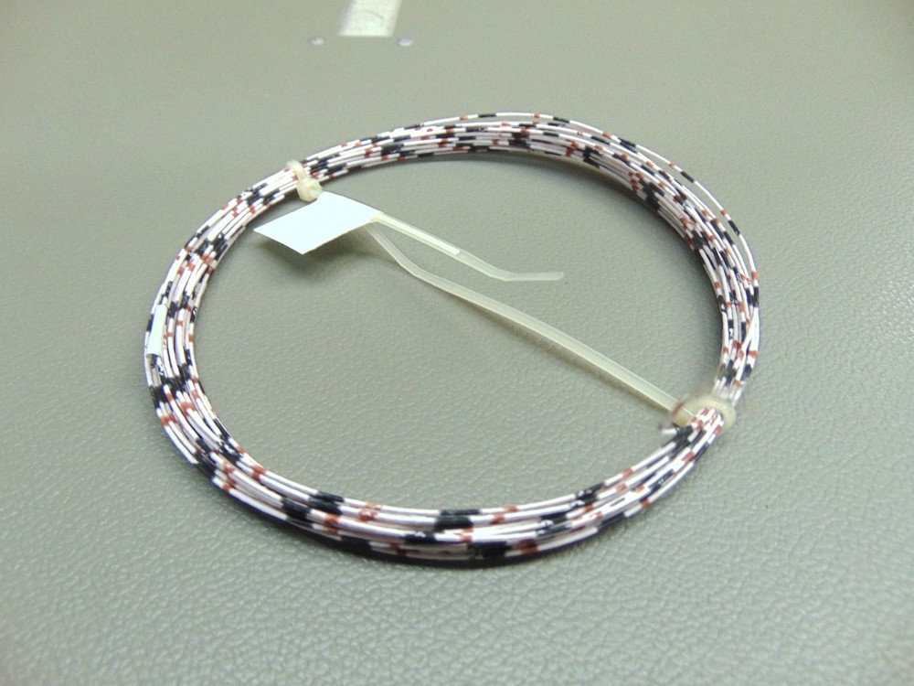 25 ft Vintage 26 AWG Silver plated copper Kapton PTFE Wire Wht/Blk/Brn 19 strand