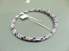 25 ft Vintage 26 AWG Silver plated copper Kapton PTFE Wire Wht/Blk/Brn 19 strand
