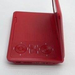 Sylvania SDVD9020C Red Portable DVD Player Swivel Screen With Remote