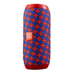 T&G TG117 Bluetooth Wireless Waterproof Portable USB/TF/FM Radio Speaker Red/Blu