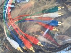 NEW Lot of 10 – 6FT Component Video Cables w/Audio 5 RCA for HDTV DVD VCR Sealed
