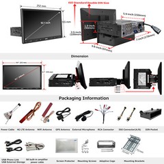 ATOTO 10in Single Din Android Car Stereo 6+128G Wireless Carplay Android Auto 4G