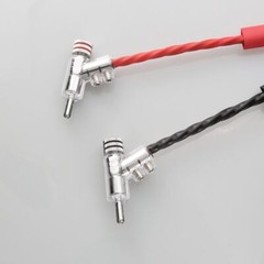 8PCS Hi-End Rhodium / Gold Plated Lock Banana Plug Audio Speaker Cable Connector