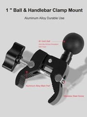 PCS Alu Alloy Base Handlebar Clamps with 1″ Ball for Rails 0.5″-” in 2