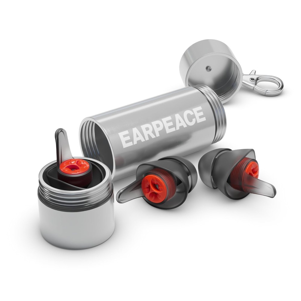 EARPEACE Moto PRO – Motorcycle Ear Plugs – 1 count (Pack of 1), Silver
