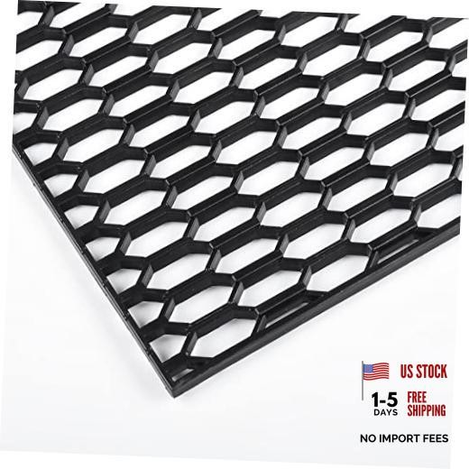 47″x16″ ABS Plastic Universal Car Grill Mesh, Honeycomb 10x25mm Black