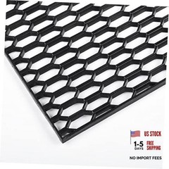 47″x16″ ABS Plastic Universal Car Grill Mesh, Honeycomb 10x25mm Black