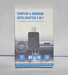 2 in 1 Carplay & Android Auto Adapter Dongle Compatible with iOS & Android