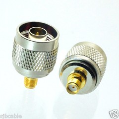 2pcs Adapter N plug male to SMA female jack RF Coax connector straight