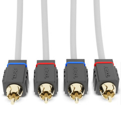 DS18 MOFCR-3FT 3ft Marine Grade 2-Channel Rca Cable 2CH 100% Tinned OFC Wire