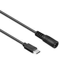 USB Type-C male to 5.5 x 2.1mm female adapter cable charger DC adapter