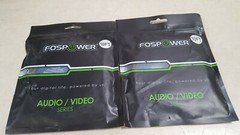 Lot of 2 – Fospower 10 Feet Premium 3.5mm Stereo Audio Car Cable Cord