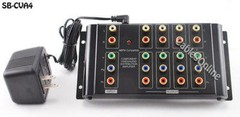 4-Way Component RGB Audio Video Distribution Amplifier