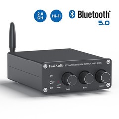 Fosi Audio BT20A Stereo Audio BT5.0 2.0CH Amplifier Receiver Mini (Refurbished)