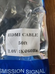 4K X 2K HIGH SPEED HDMI HDTV CABLE 2.0V 50FT