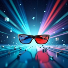 1Pcs Black Adult Frame Red Blue 3D Glasses for Dimensional Anaglyph…