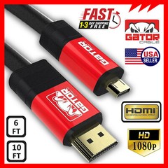 Micro HDMI to HDMI Cable Adapter Converter 4K GoPro HERO 7 6 5 4 3 Camera 60Hz