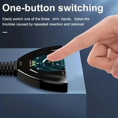 4K HDMI Switch 3 Port Splitter Cable Switcher HUB Adapter for HDTV PS4 Xbox PC