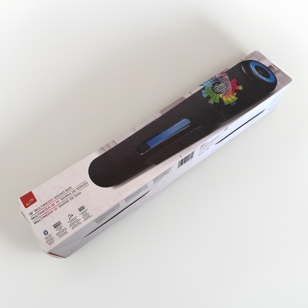 iLive 18” Portable Bluetooth Multimedia Soundbar Speaker w/ LED