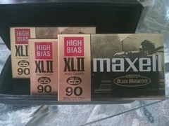 Maxell XLII 90 Minute High Bias Audio Cassette Tapes Set of 3 BRAND NEW SEALED