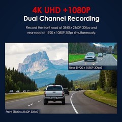 A129 Pro Duo 4k Dual Dash Cam 3840 X 2160p Ultra HD 4k Front+Rear Dash Camera
