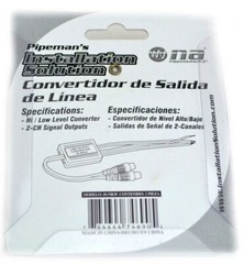 Speaker Wire to RCA Hi/Low Adapter Converter Line Level Output Audio Video Car