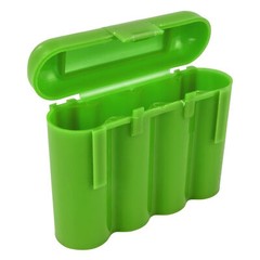 6 GREEN AA AAA BATTERY BATTERY PLASTIC STORAGE CASE HOLDER BOX USA SHIP