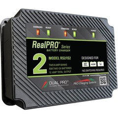Dual Pro RealPRO Battery Charger RS2 12Amp 12A 2-Bank 12V/24V Auto / Marine Boat