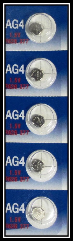 5 AG4 LR626 377 SR66 1.5V Alkaline Button Cell Watch Batteries Ships From USA