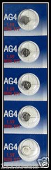 5 AG4 LR626 377 SR66 1.5V Alkaline Button Cell Watch Batteries Ships From USA