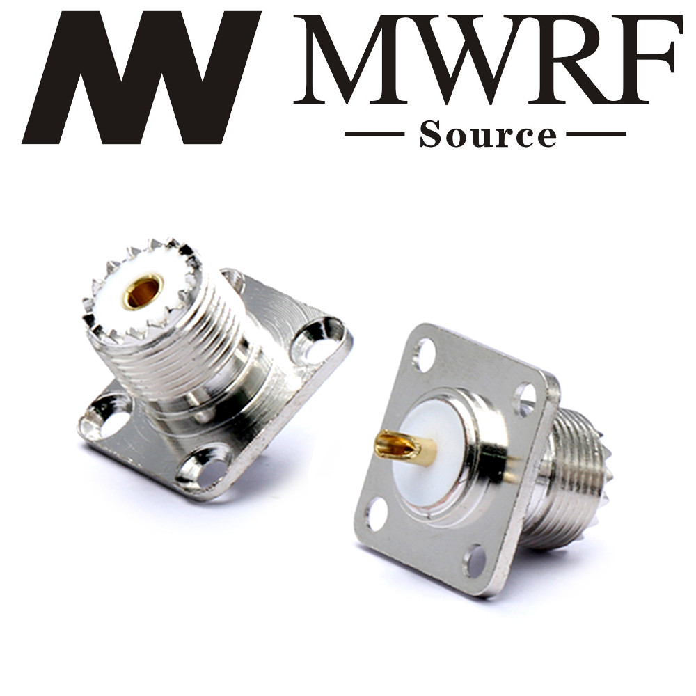 2 X UHF Female SO239 Panel Chassis Mount Connector (US Stock)