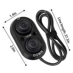 Trim Switch for Boat, Boat Tilt Black Push Button,