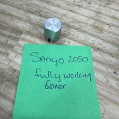 Sanyo 2050 Receiver Parts – Knob Treble Bass Balance