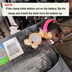 Top Post Angle Type Brass Car Battery Terminal Pole Connector Clamp Disconnect