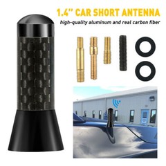 Universal inches Car Antenna Auto Aluminum Alloy aerial Carbon Fiber Radio FM US