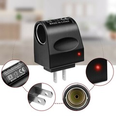 100-240V AC To 12V DC Car Cigarette Lighter Socket Power Adapter Converter LOT