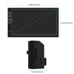 Double Din Apple Carplay Android Auto 7″ Car Stereo Radio Bluetooth Touch Screen