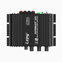 Desktop HIFI Amplifier: 2.1 Ch Bluetooth 5.0, USB/RCA & 4-8Ω Impedance