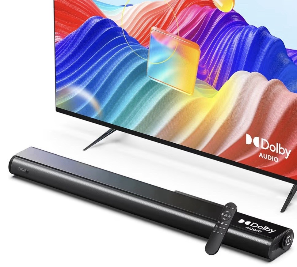 2.2ch Dolby Soundbar, 200W Peak Power, 6 Drivers,2 SUBWOOFER Build-in 35.4″