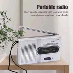 Portable AM FM Mini Radio Emergency Pocket Radio Speaker Battery Operated Travel
