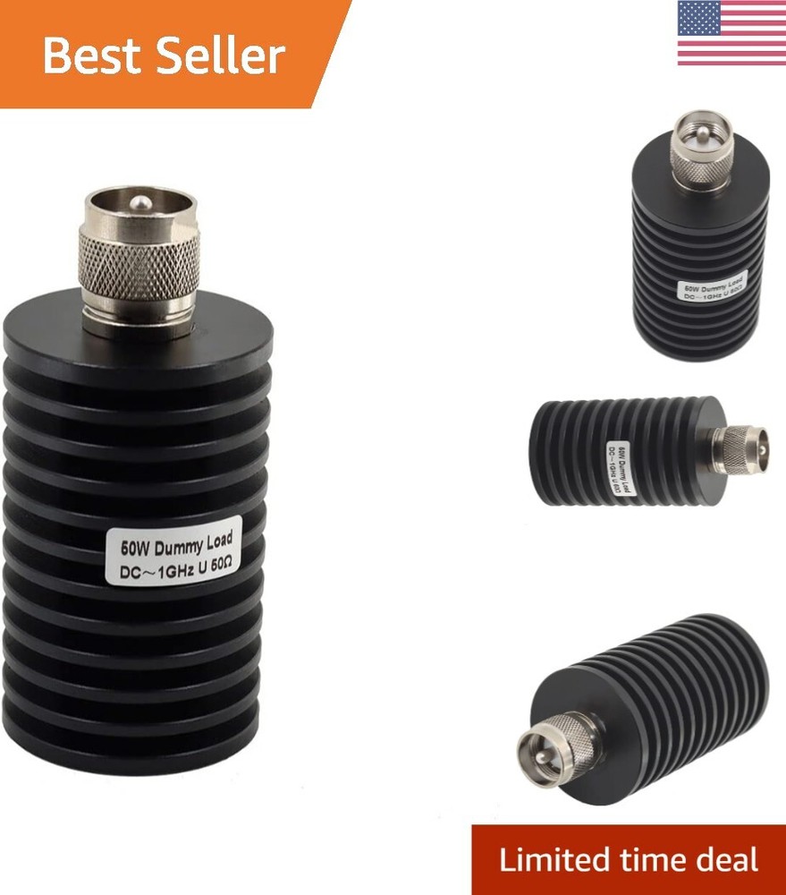 Versatile PL259 Dummy Load – 50 Ohm 50Watt – 4.8 x 2.3 x 2.3 inches – 8.8 ounces