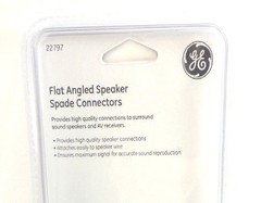 2 PACKS Ultra Pro Flat Angled Speaker Spade Connectors FOR MONSTER CABLE WIRE