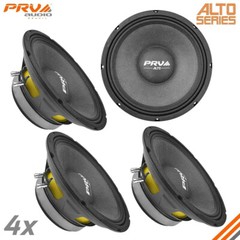 4x PRV 10″ Midrange Speaker 10MR650A 8 Ohm ALTO 10in PRO Car Audio 2600w Package