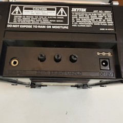 Vintage SKYTEK 4.5″ Mini Portable Black & White Television 80s For Parts Repair