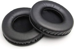 70mm Replacement Ear Pads in Black Leather for Sony, ATH, Sennheiser Headphones