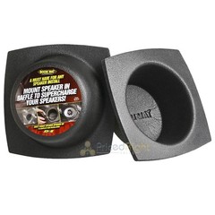 DEI 2 Pack 4″ Inch Round Speaker Baffles Slim Design Engineering Boom Mat 050311