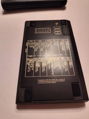HP 12C calculator vintage Brazil with protective sleeve