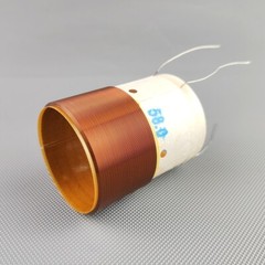 1pcs ID:58mm Double 4 + 4 Ohm Bass Voice Coil for Woofer Bass Speaker