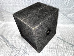 SEALED 10″ SUBWOOFER TRUCK BOX SLANTED ENCLOSURE SINGLE SUB 13X13X12 BOX